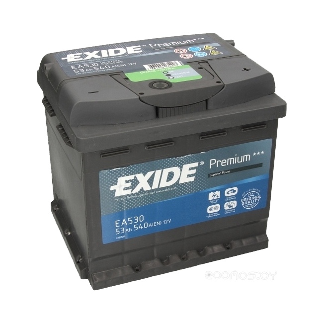 Аккумулятор автомобильный EXIDE  - 53 о.п. EA 530 (Exide Technologies)