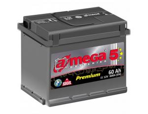 Аккумулятор автомобильный A-mega Premium 60Ah 600A (п.п.)