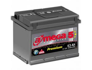 Аккумулятор автомобильный A-mega Premium 63Ah 610A (о.п.)