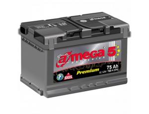 Аккумулятор автомобильный A-mega Premium 75Ah 720A