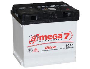 Аккумулятор автомобильный A-mega Ultra 50Ah 480A