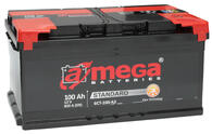 Аккумулятор автомобильный A-mega Standart 100Ah 850A