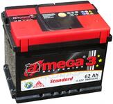 Аккумулятор автомобильный A-mega Standart 62Ah 560A