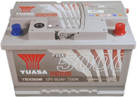 Аккумулятор автомобильный Yuasa Silver High Performance YBX5096 80Ah 760A (о.п)