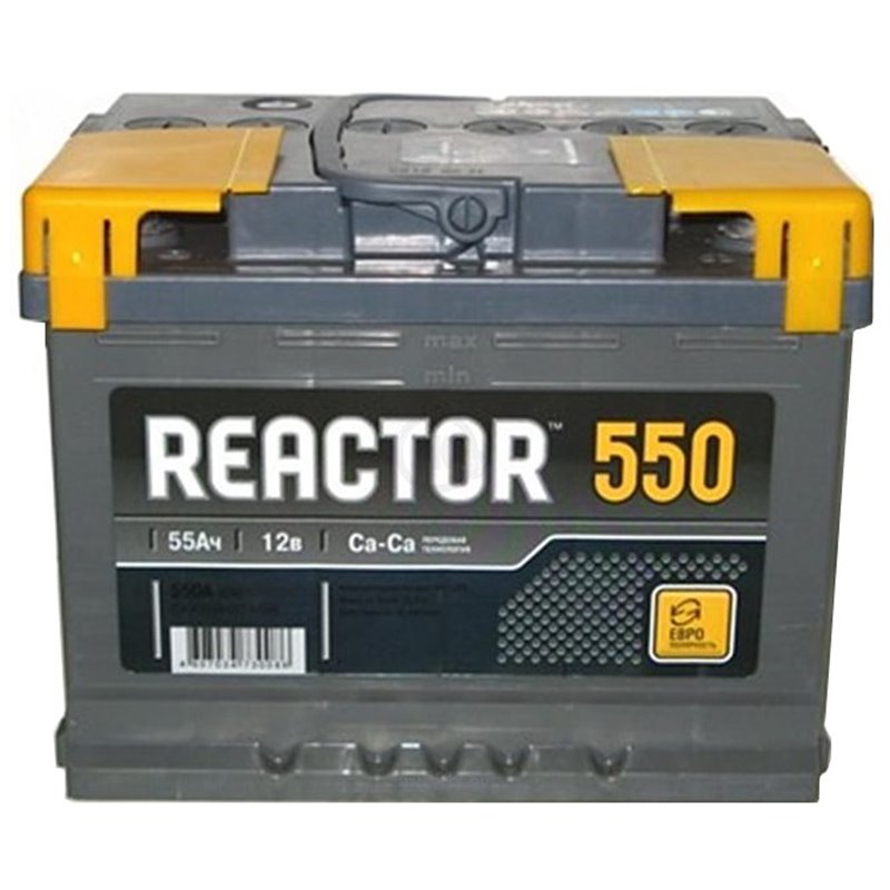 Аккумулятор автомобильный REACTOR 55 (п.п.)