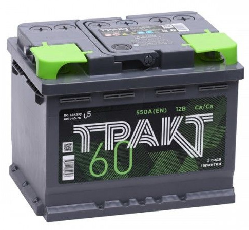 Аккумулятор автомобильный Тракт 60Ah 550A (о.п.)