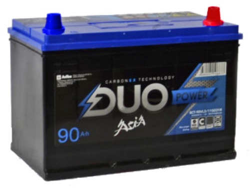 Аккумулятор автомобильный Duo Asia 90Ah 780A (о.п.)
