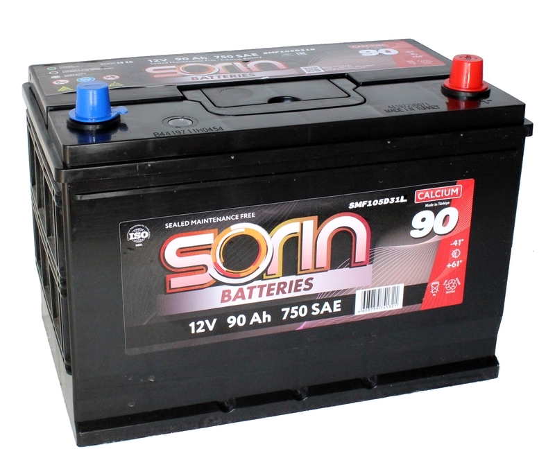 Аккумулятор автомобильный SORIN Asia 90 Ah 750 SAE (о.п.)